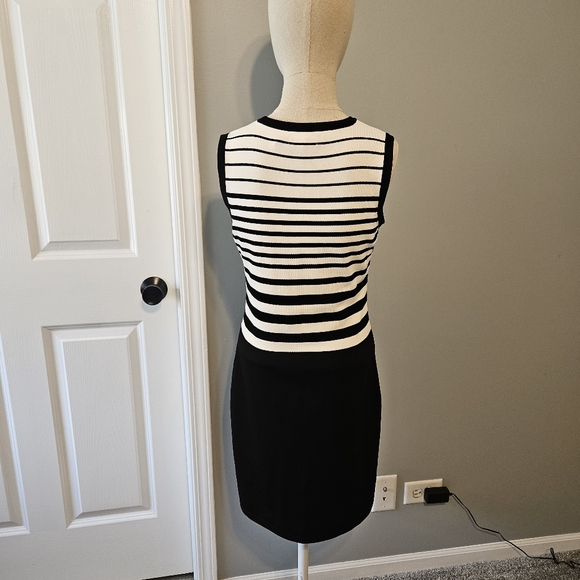 Calvin Klein black and white sheath dress - Picture 4 of 7